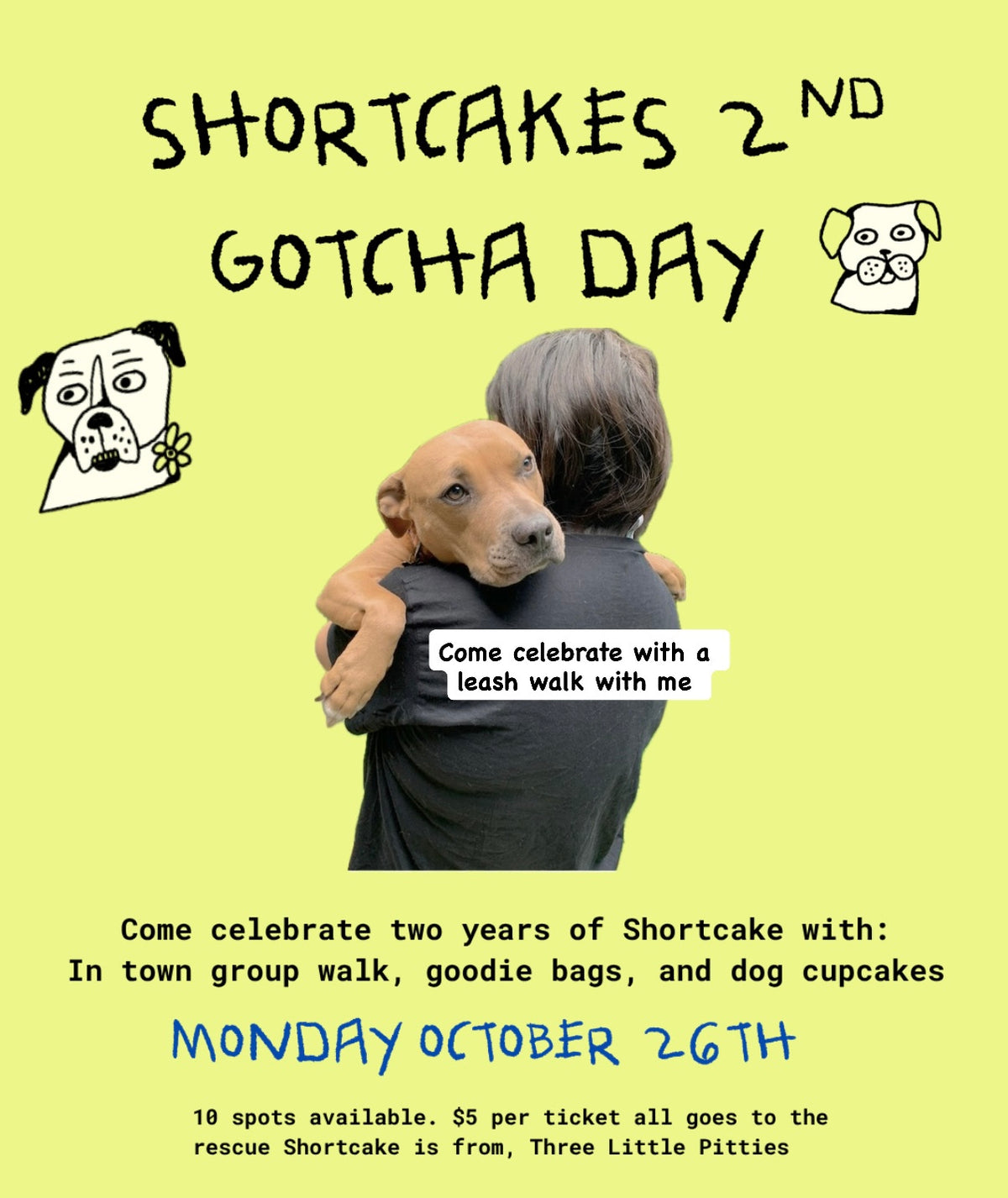 Shortcakes 2nd Gotcha Day Event Ticket