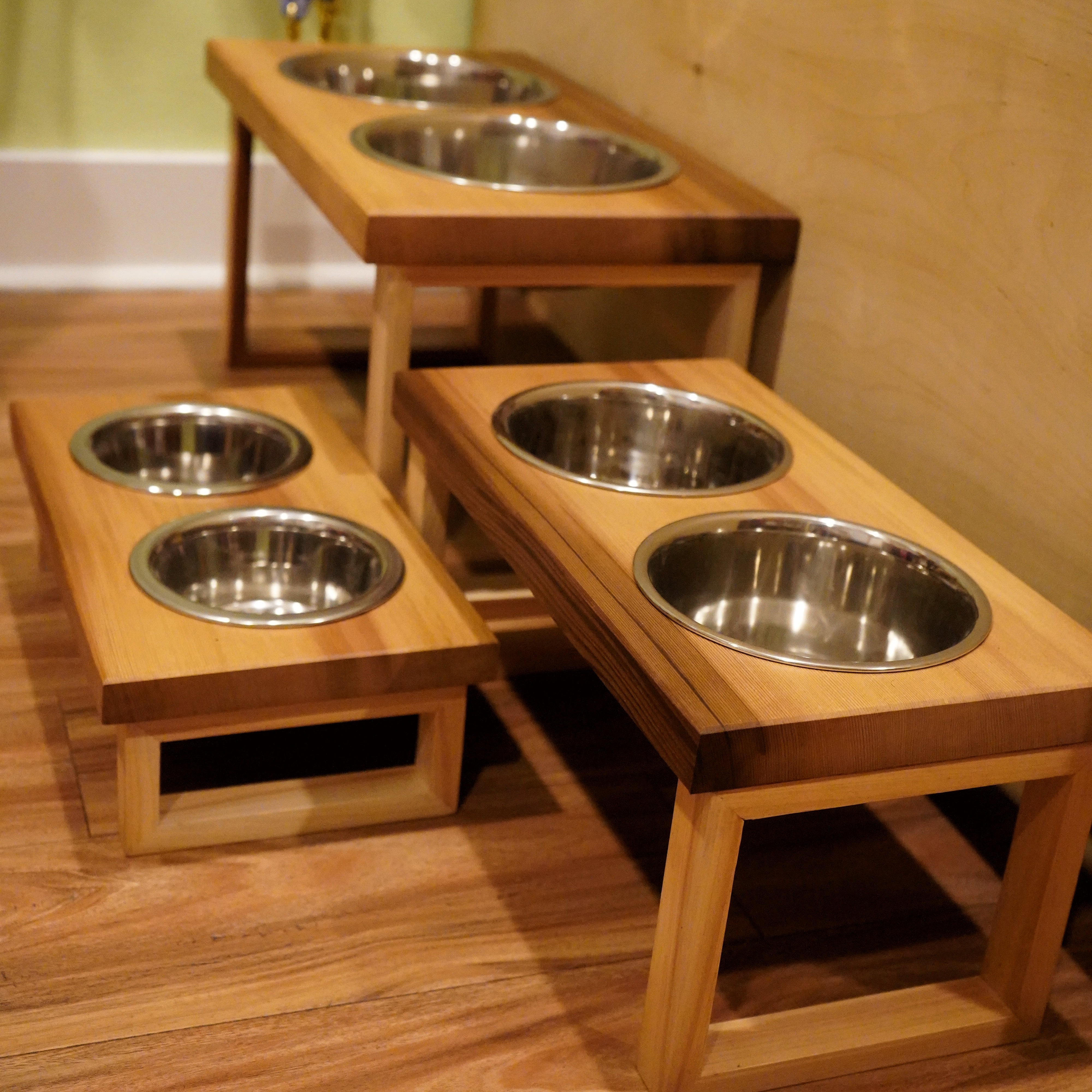 Dog Food Elevated Feeder / Dog Bowl Stand