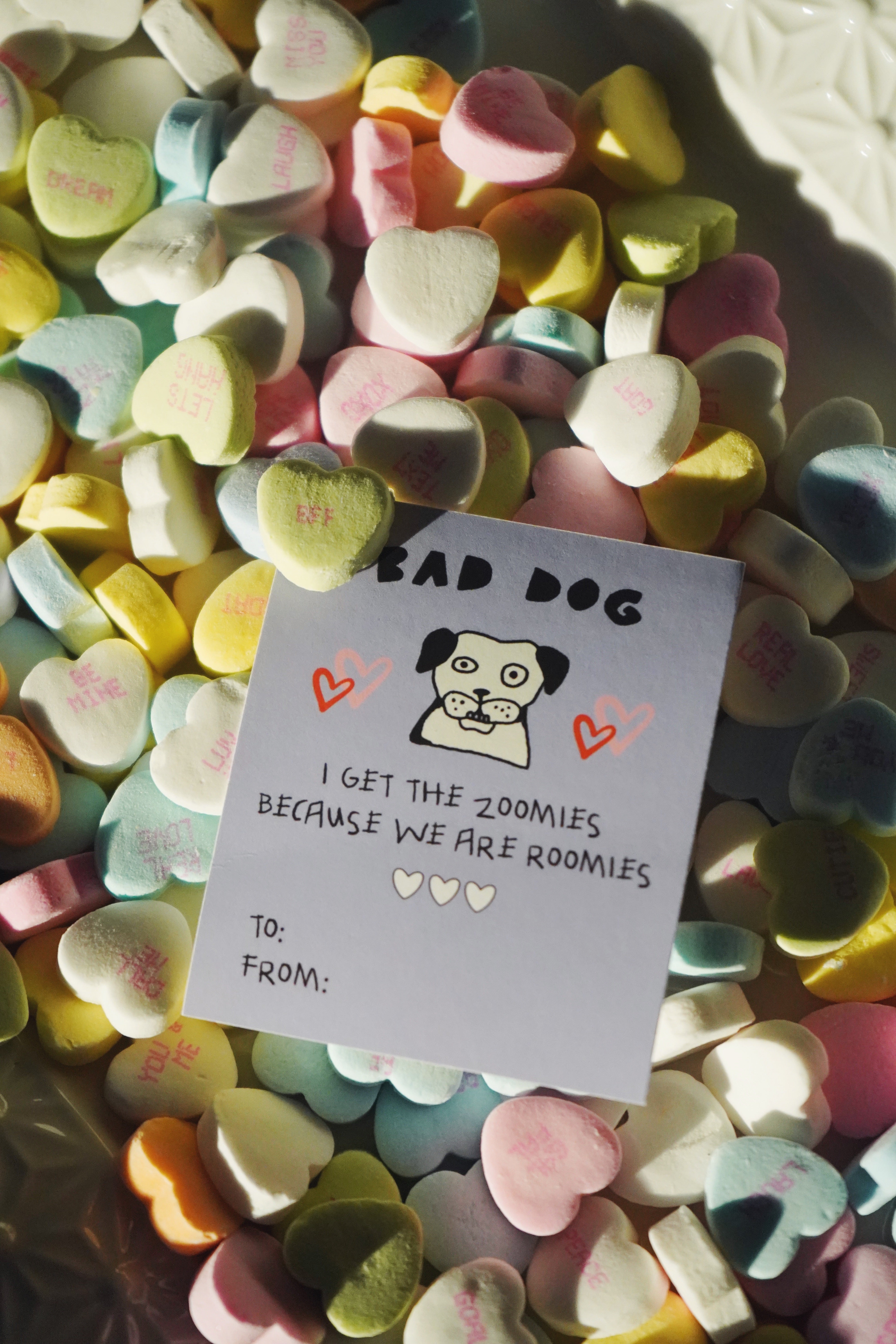 Candy Grams Puppy Valentines