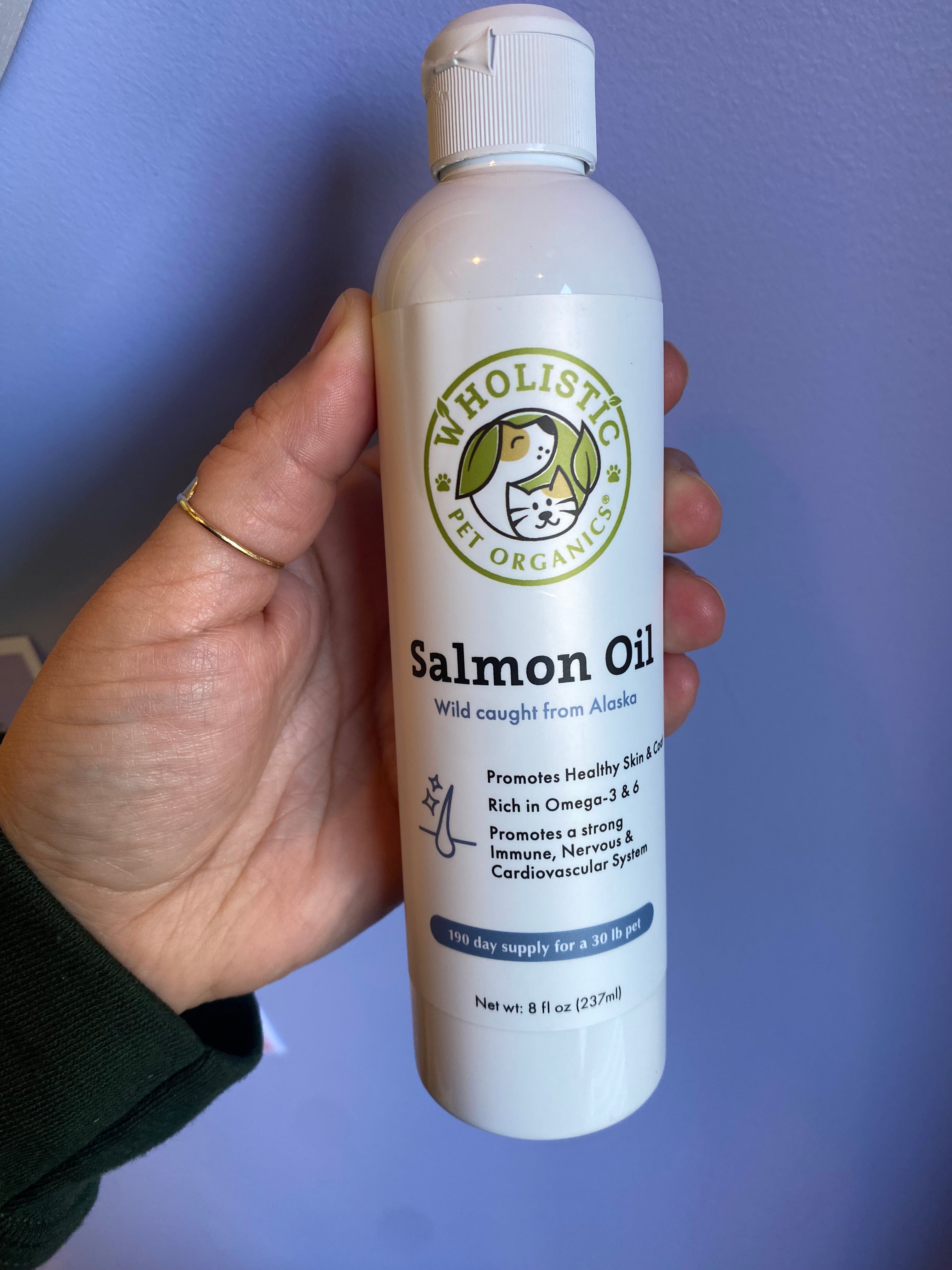 Wholistic Pet Organics Salmon Oil 8oz