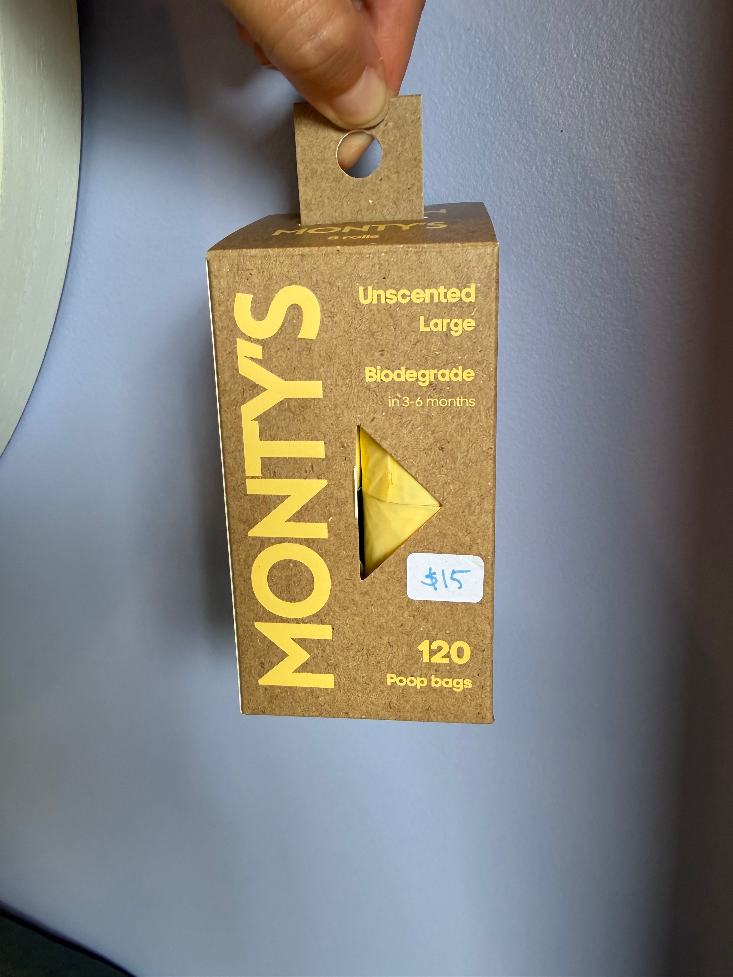 Montys Bags 120 Poop Bags (8 Roll Box)