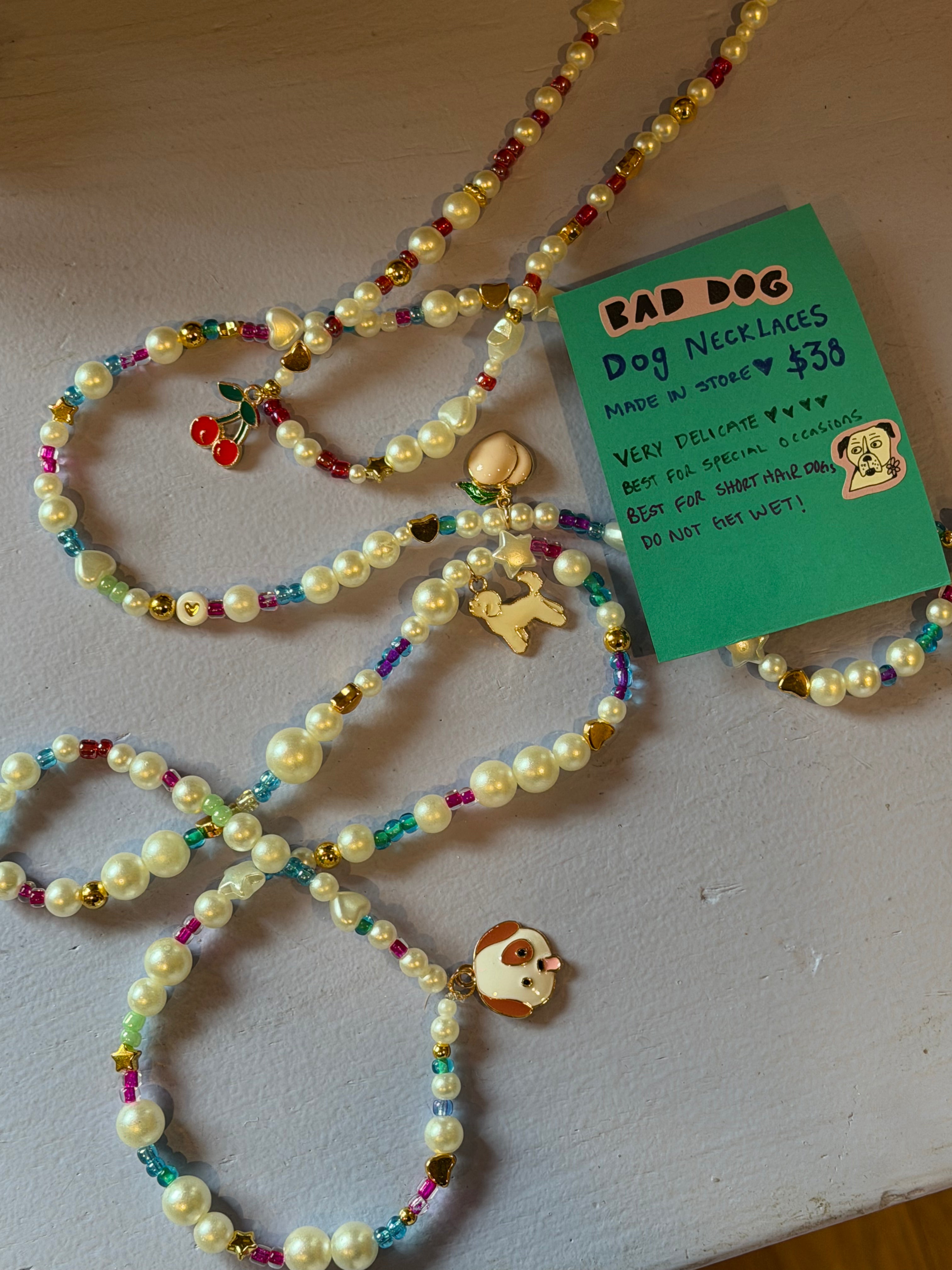 Dog Necklaces Beaded