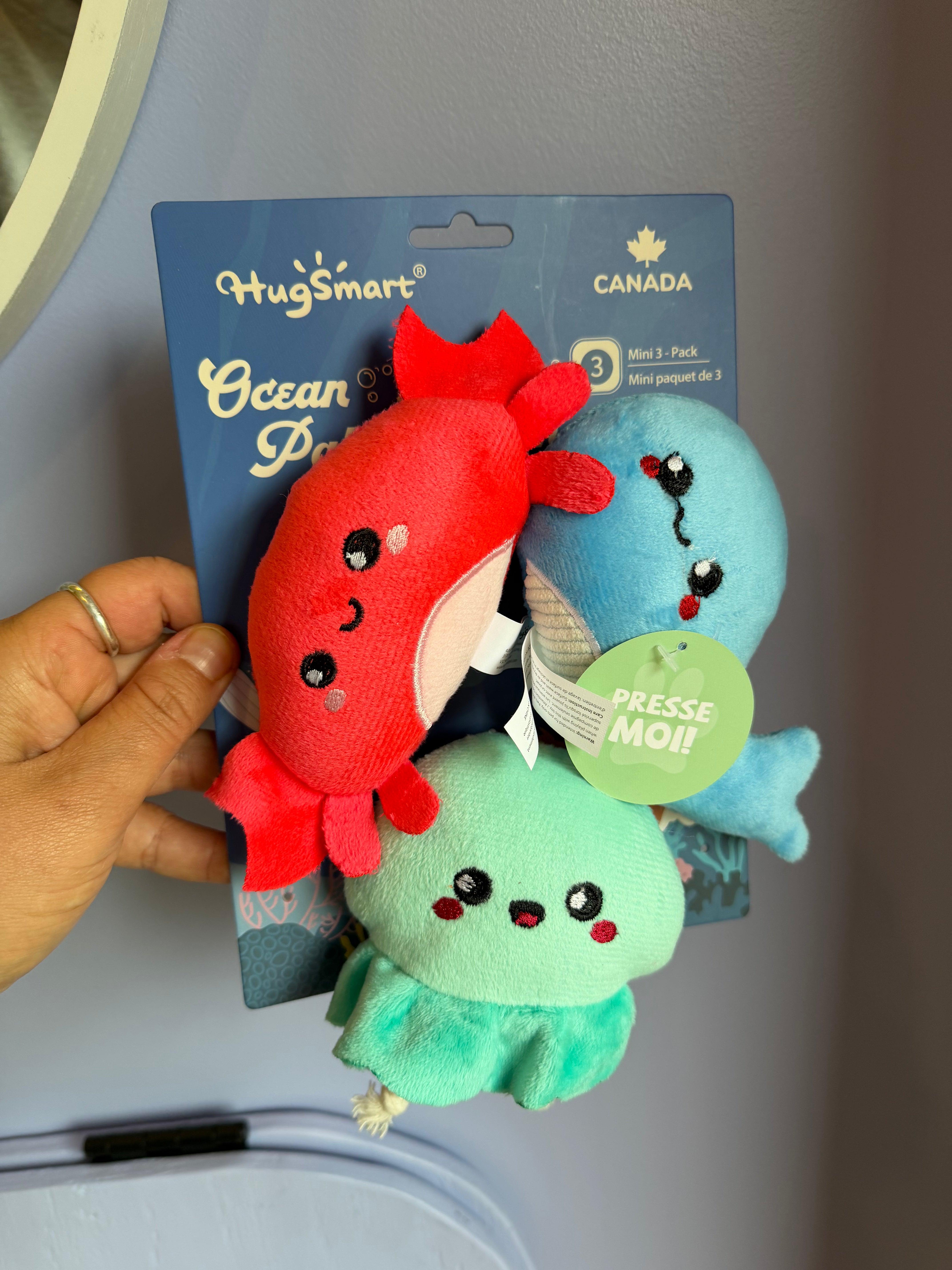 Hugsmart 3 pack small dog toys