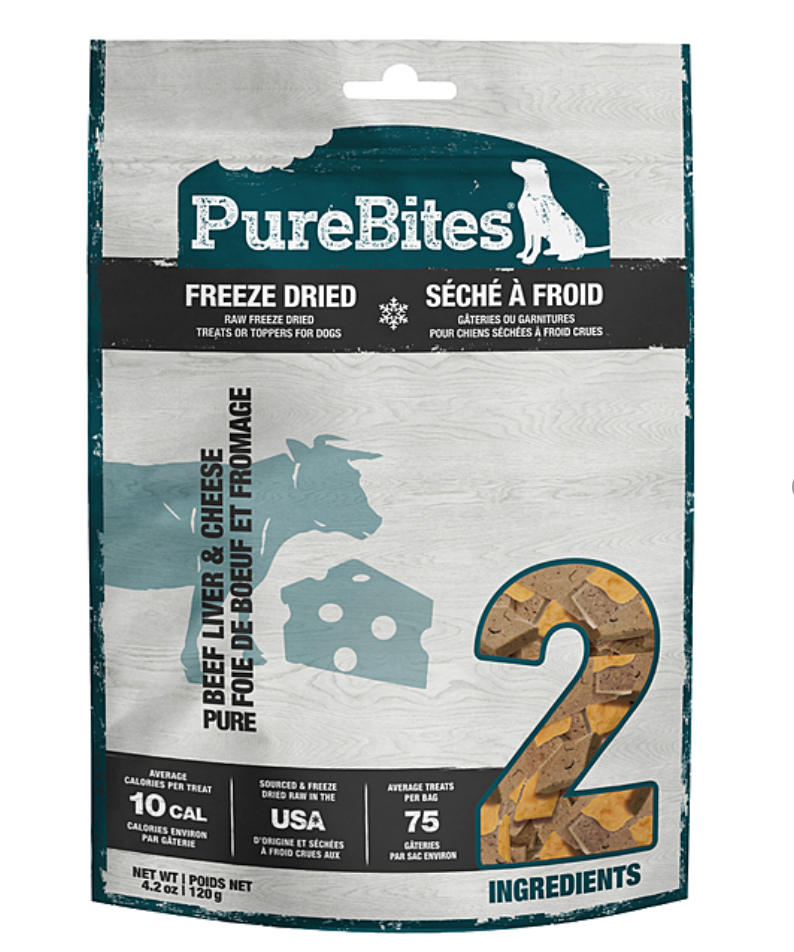 Pure Bites Freeze Dried Cheese + Beef Liver