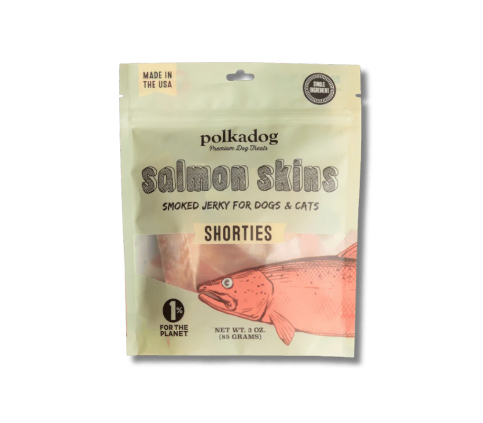 Polka Dot Salmon Skin Treats