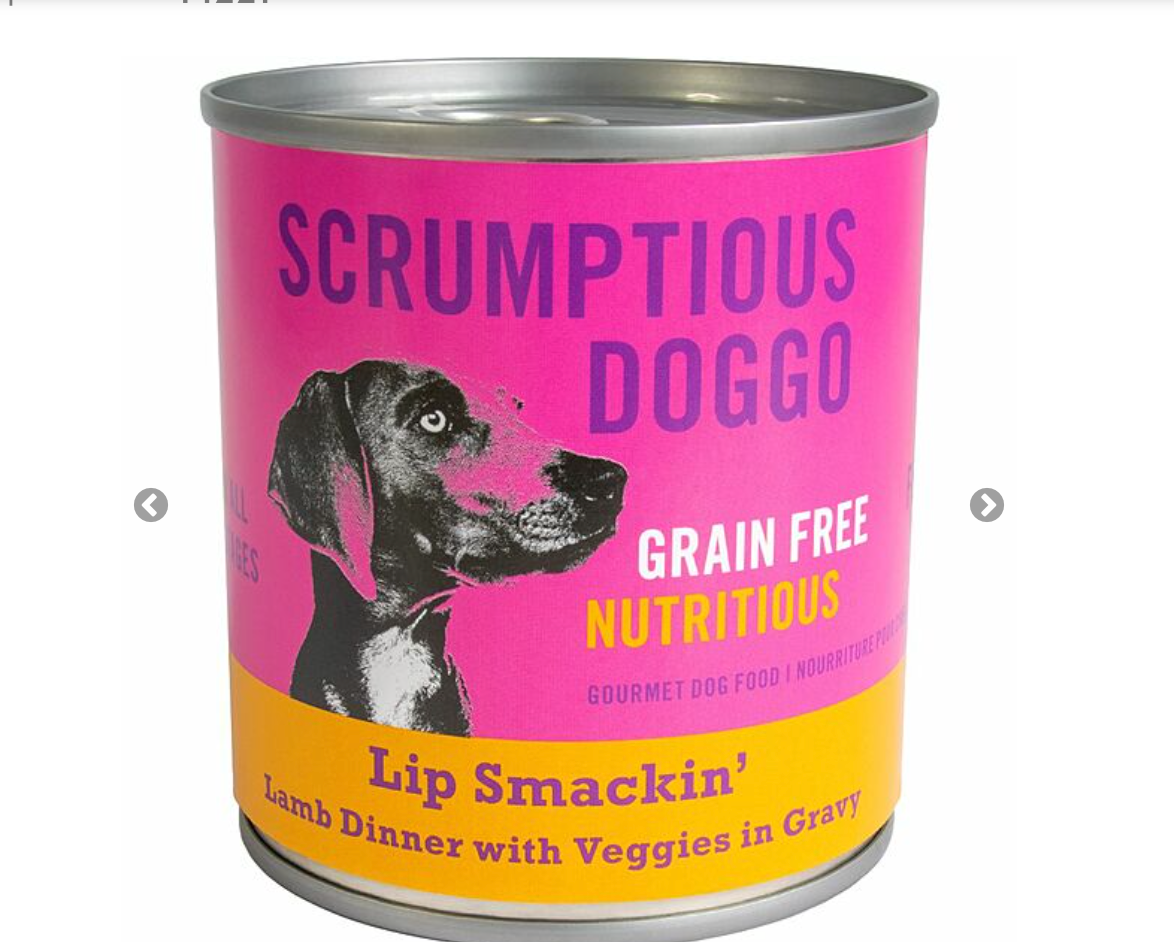 Scrumptious wet food Lamb & Veggie Dinner in gravy
