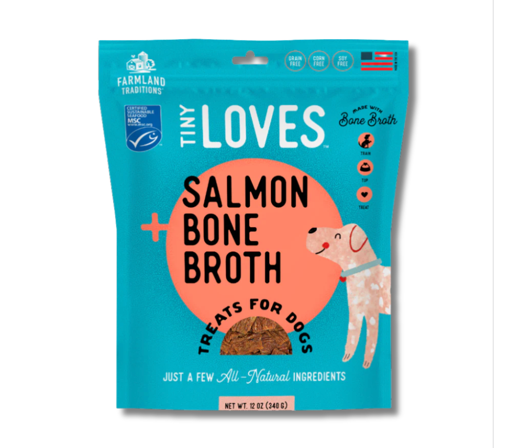 Tiny Loves Salmon Jerky with Bone Broth Treats