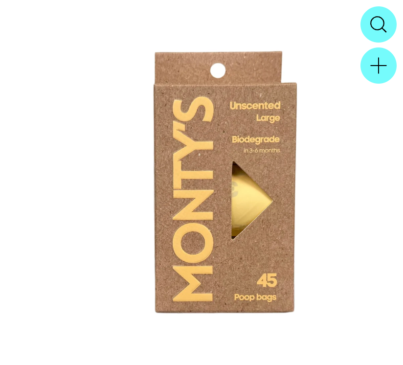 Montys Bags 45 Poop Bags (3 Roll Box)